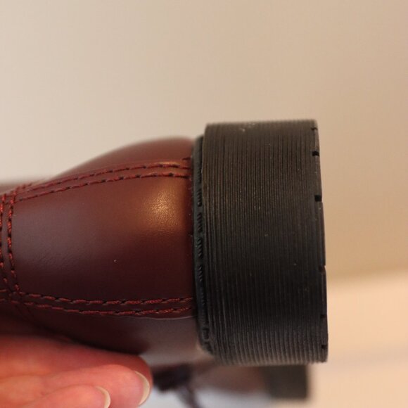 Time and Tru Combat style boots Lace and side zip reddish brown Size 6 - Picture 7 of 12